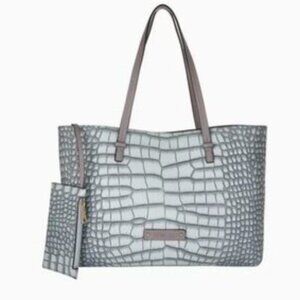 De Vesi Light Blue/Gray Tote Bag
